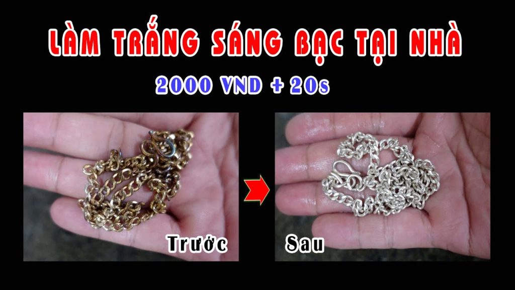 Cách làm trắng sáng bạc tại nhà chỉ sau 20 giây. Cleaning and brightening silver metal at home